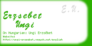 erzsebet ungi business card